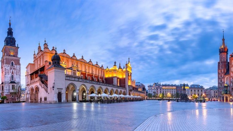 Main market square, Krakow, Poland shutterstock_1938556906.jpg